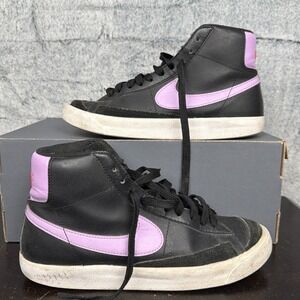 Nike Blazer Mid '77 (GS) 6.5Y Black/fuchshia Glow-hyper Pink